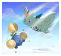 drawthread jumpluff and togekiss