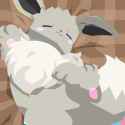Sleeping Shiny Eevee