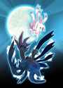 __sylveon_and_hydreigon_pokemon_drawn_by_oomura_yuusuke__2c5484a23f675b87f84dcaae797b06c5
