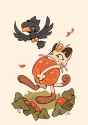 __meowth_and_murkrow_pokemon_drawn_by_apchuyuji__0e8b52c00414f0909c0ae0c8066d8b81