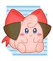 cleffa with bow