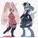 __lucario_and_lopunny_pokemon_drawn_by_kaziearts__16c866b717482bce69acd08fc2bbe4ab