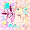 Clefable and Wigglytuff Popstars