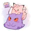 __gengar_and_clefable_pokemon_drawn_by_sevi_seviyummy__b765892d2142accf29429617ff34ab25
