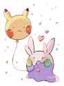 __pikachu_and_goomy_pokemon_drawn_by_hanabusaoekaki__f17ac42917e3581adc7a239923558bb7