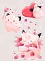 __clefairy_cleffa_and_clefable_pokemon_drawn_by_hanabusaoekaki__62b0c0b215bea3b0400093c19d4b0e14