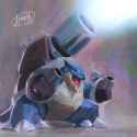 mega blastoise by jyunhh