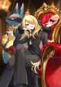__cynthia_and_lucario_pokemon_and_1_more_drawn_by_yomogi_black_elf__ede573d53d433229a176f0a35b765ec2