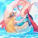 __cynthia_and_milotic_pokemon_and_1_more_drawn_by_2b_ivy_vs__78ddd13f13b23c92a95c5639918dd163