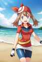 may (pokemon), real, photography (artwork), girl, beach, s-202828124