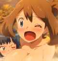 Dawn biting boobs (not latching)