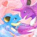 __nidoking_and_nidoqueen_pokemon_drawn_by_ka_ei_volltis__d6ec90a309fe294b1bc23ce90c020e23