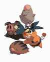 __tepig_swinub_lechonk_and_spoink_pokemon_drawn_by_bluekomadori__62dc344a98e66d62e5621ad32591f2b2