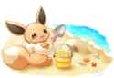 Eevee at the Beach