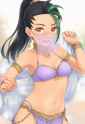 1girl, Nemona (pokemon), dancer, belly dance, sexy body, sexy dancer wear, midri s-1682846705
