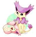 __skitty_and_delcatty_pokemon_drawn_by_rorosuke__sample-6059ac565edaeecc6fc879e8e6ae9886.jpg
