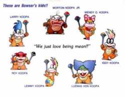 Bowser&#039;s children are now retro lore