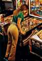 sexy arcade girl 70s or 80s