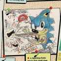 Sonic showing the black creatures he means business.