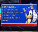 sonic says