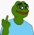 pepe middle finger