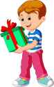 little-boy-holding-a-gift-box-free-vector