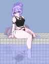 Pool side Ami swim suit