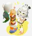 Joru and the huge slug burger by oomorigohann__