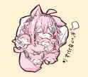koyo joshu sleep cuddles chibi cute