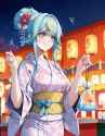 05390-1319050879-obj shep, mamaloni, rei _(sanbonzakura_), (honjou raita_0.65), 1girl, ClaraKaminari, updo, flower ribbon, giggling, blue eyes, b