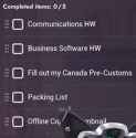 todo list