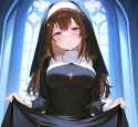 58008-tokino sora, brown hair, blue eyes, half-closed eyes, seductive s-3701439492a