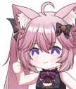 pinkcatthumbup