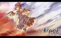 Konachan.com - 1271 animal_ears clouds dress gray_eyes hat microphone mystia_lorelei pink_hair short_hair touhou wings