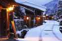 japan snowy village