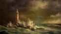 anton_melbye_-_lighthouse_at_stora_balt