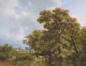 barend_cornelis_koekkoek_-_a_summer_landscape_with_cows_watering__a_castle_in_the_distance__1836