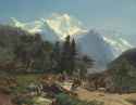 carl_schweich_-_drovers_on_a_bridge_in_an_alpine_landscape__1854