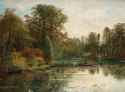 oscar_torna_-_rowing_in_the_medevi_garden_pond__1885