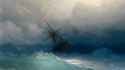 ivan aivazovsky ship in the stormy sea-crop