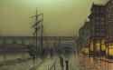 louis_hubbard_grimshaw_-_the_two_bridges__newcastle_at_night__1894