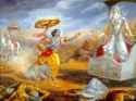 krishna_confronts_bheeshma_with_chariot_wheel__arjuna_implores_him_to_belay_his_aggression