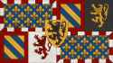 Flag of Burgundy &amp; Arms of Philip the Good 1430–1463, &amp; Charles the Bold 1467–1477