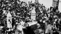 Gandhi&#039;s funeral, New Delhi, India, in 1948