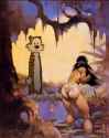 Hobbes in a Frank Frazetta Piece