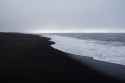 Darkened beach