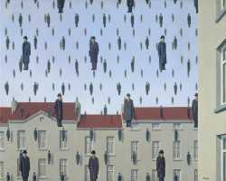 Golconda 1953 81×100 cm by René Magritte