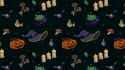 PixelArtHalloweenDarkPumpkinWP