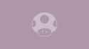 smb - mushroom minimal purple 4K