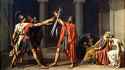Laminated Oath of the Horatii by Jacques Louis David
